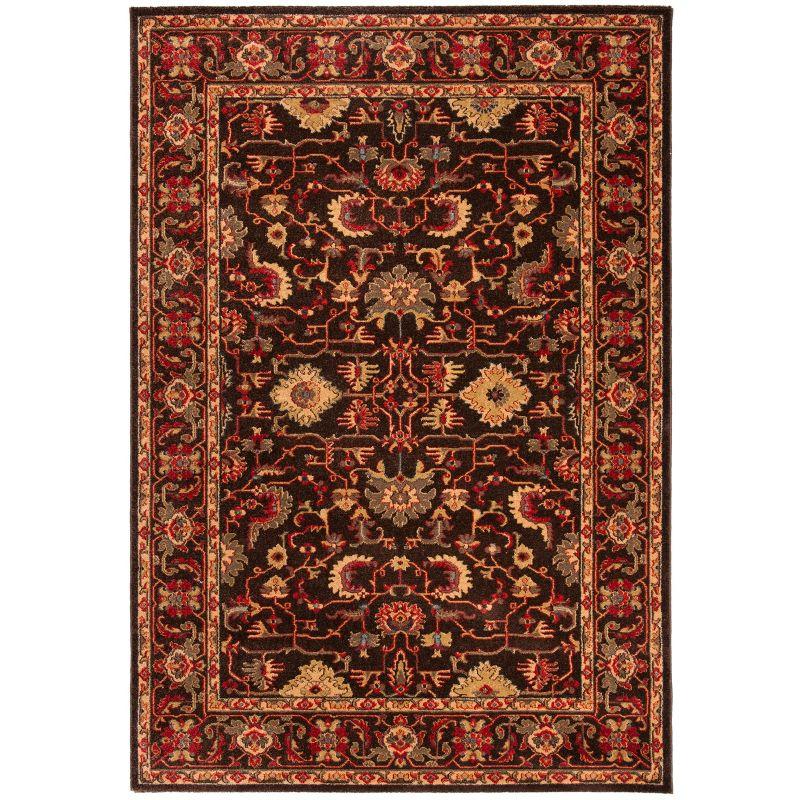 Mahal MAH693 Power Loomed Indoor Area Rug - Brown/Beige - 6'7"x9'2" - Safavieh