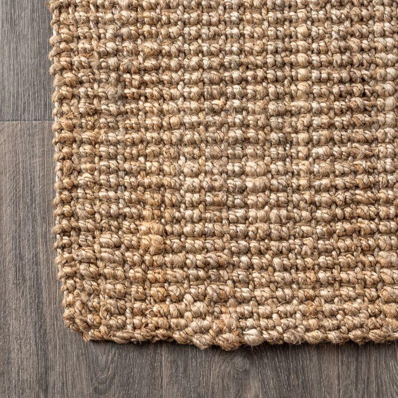 5'x8' Pata Hand Woven Chunky Jute Area Rug, Natural - JONATHAN Y