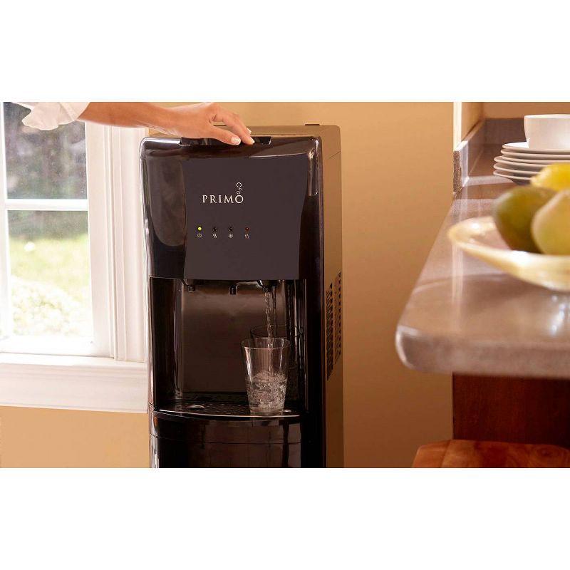 Primo Bottom Load Hot and Cold Freestanding Steel Electric Water Dispenser Black: 4.5 Gal Capacity, 165°F Hot, 36°F Cold