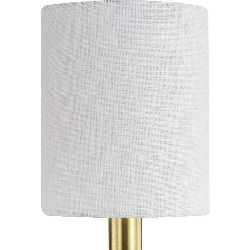 Progress Lighting Bonita 2-Light Wall Sconce, Brushed Nickel, Summer Linen Shade