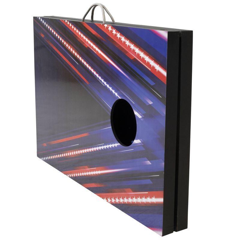 Triumph Sports LED 2'x3' Patriotic Flag Pattern Bag Toss