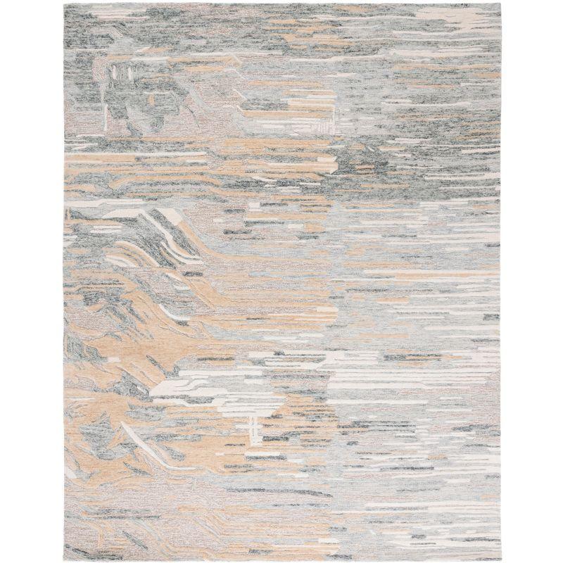 Hand-Tufted Natural Gold Wool 8' x 10' Area Rug