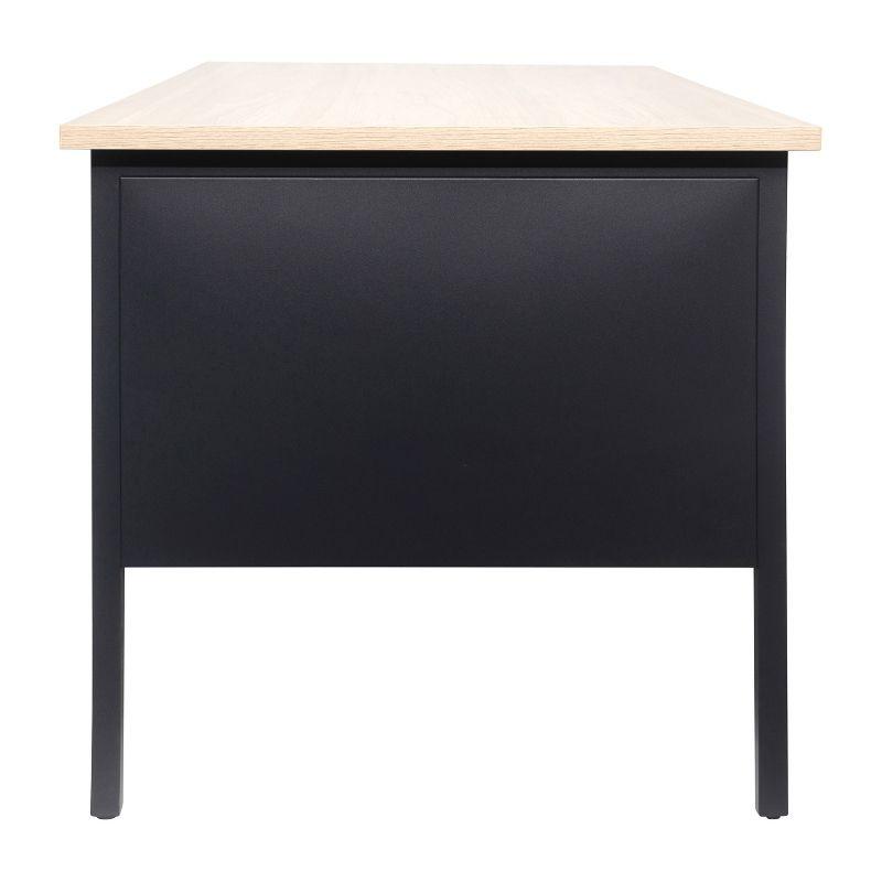 Flash Furniture Cambridge 60" Commercial Double Pedestal Desk with 5 Locking Drawers
