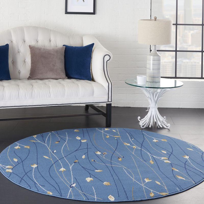 Nourison Grafix Flowing Vines and Blooms Indoor Area Rug