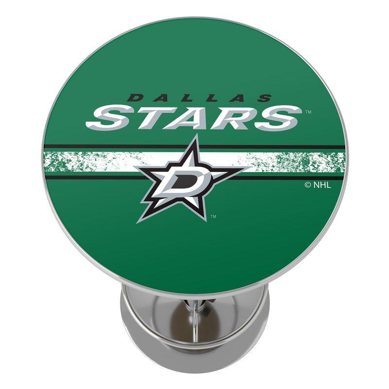 Contemporary Dallas Stars 42" Round Bar Table with Chrome Base