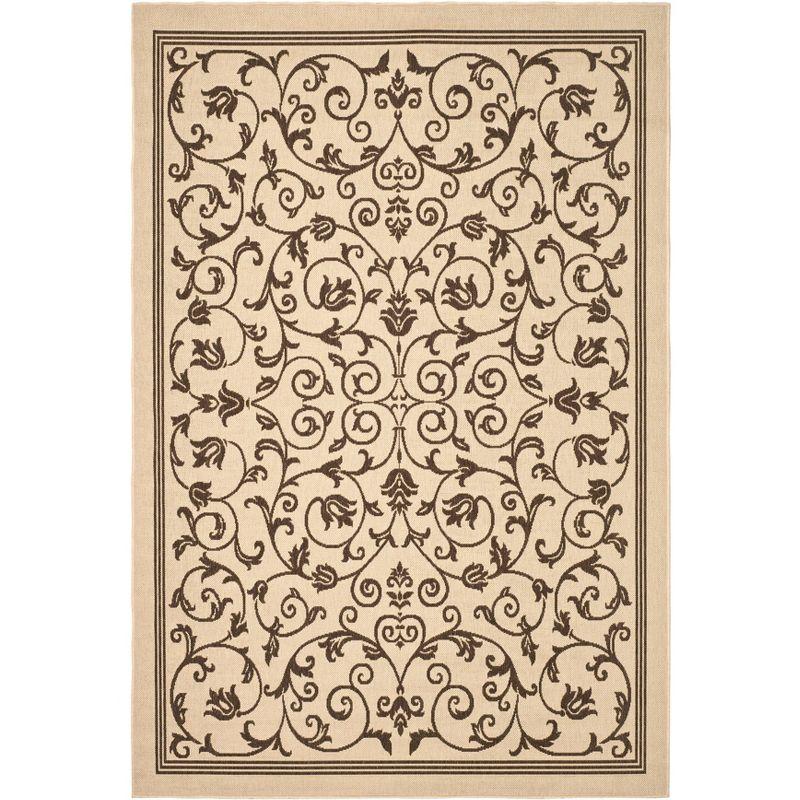 Natural Brown Synthetic 9' x 12' Handmade Indoor/Outdoor Area Rug