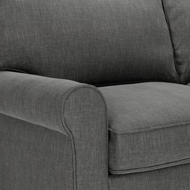 Serta Copenhagen 78" Rolled Arm Sofa, Easy Care Fabric, Soft Pillow Back, Pocket Coil Seat Cushions