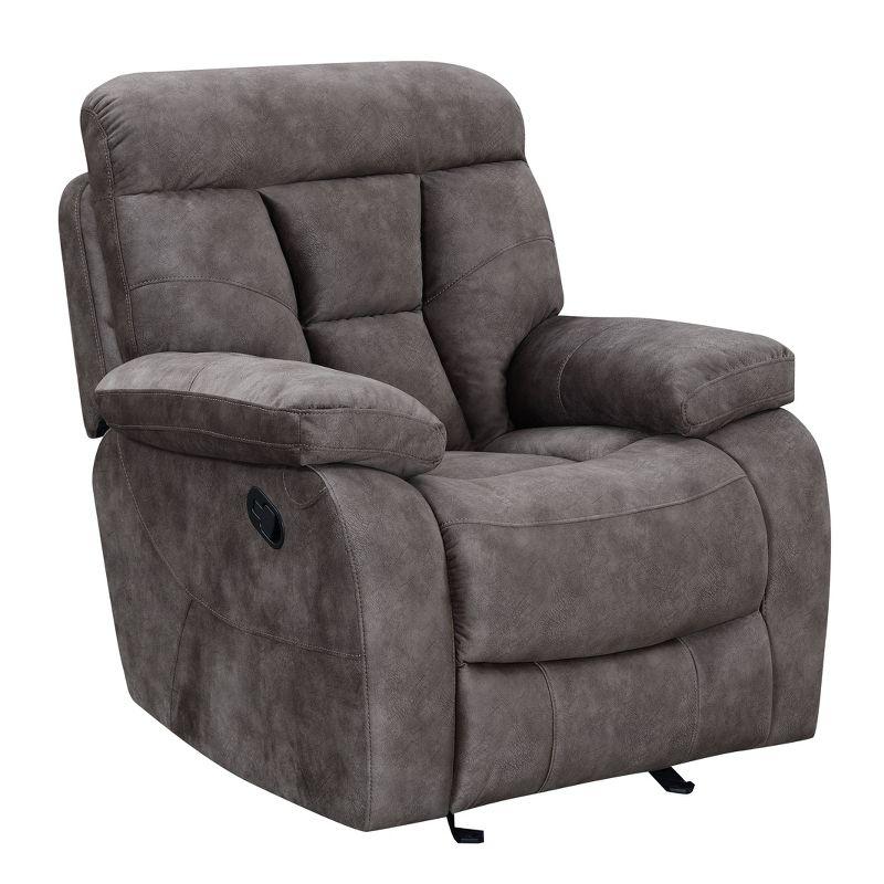 Contemporary Mushroom 40'' Glider Recliner with Memory Foam