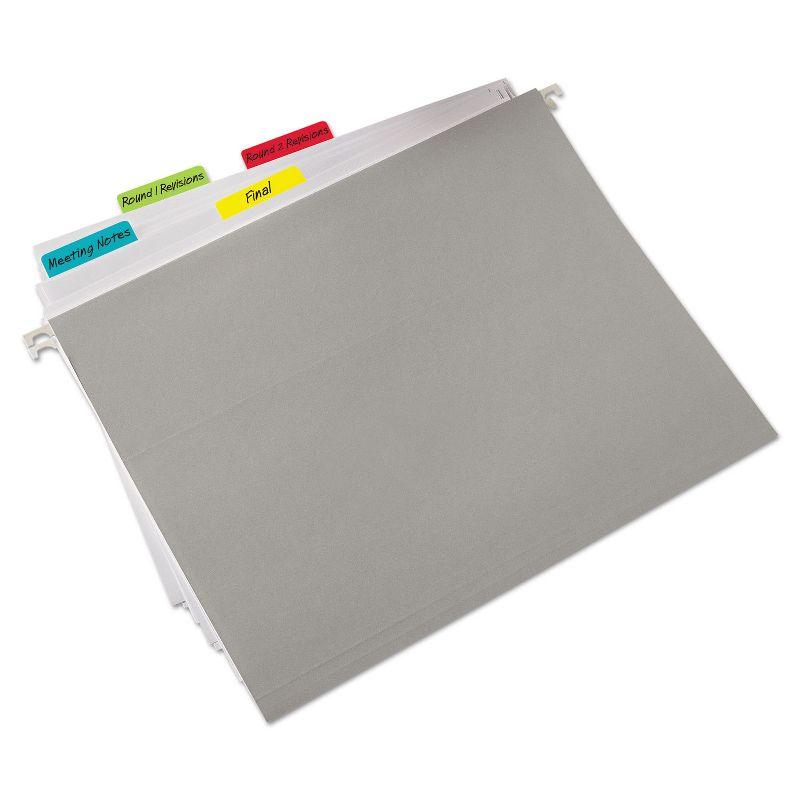 Post-it File Tabs 2 x 1 1/2 Aqua/Lime/Red/Yellow 24/Pack 686ALYR