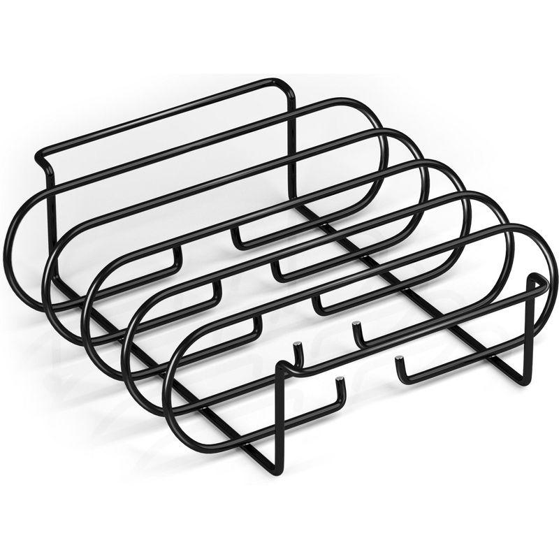 Sorbus Non-Stick Metal Rib Rack in Black