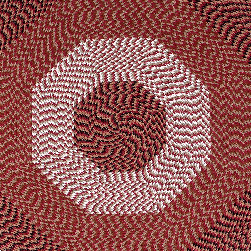 48" x 72" Alpine Collection Burgundy Stripe Reversible Indoor Area Utility Oval Rug - Better Trends