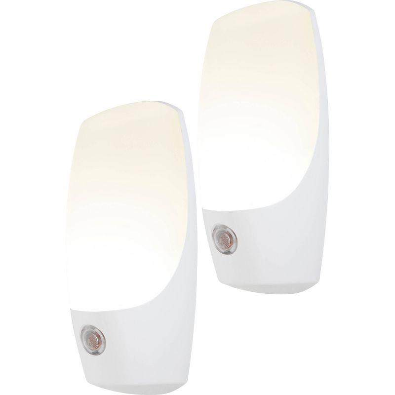 Energizer Automatic LED Night Light, White (Set of 2)