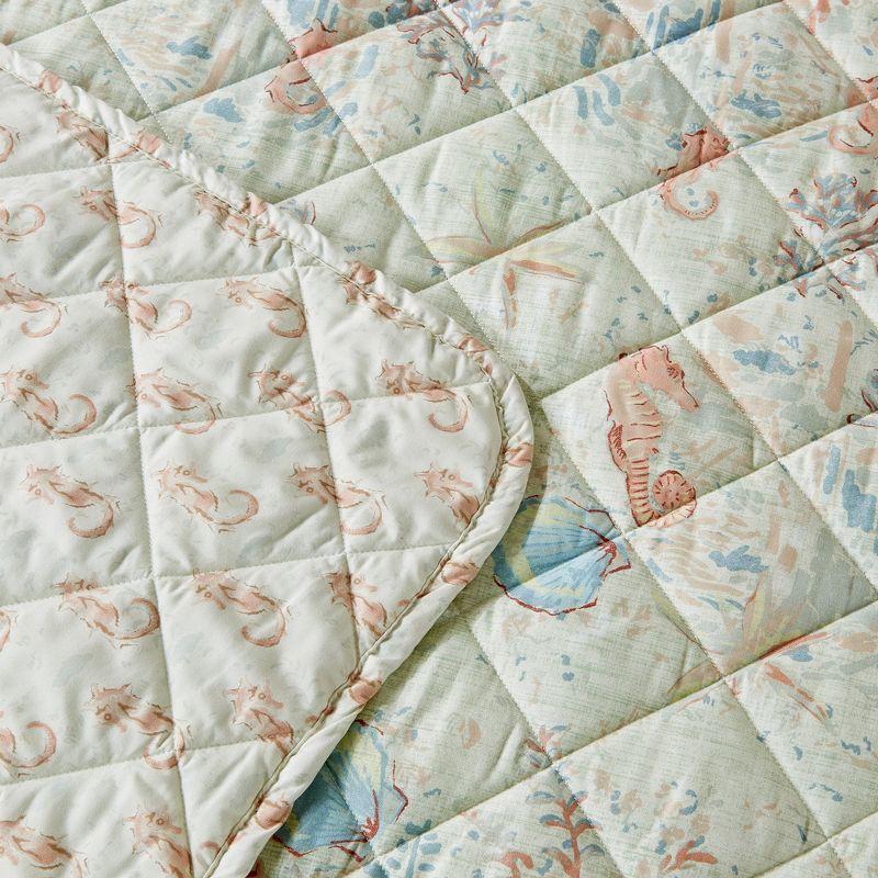 Patina Vie Maison Coastal Inspired Reversible Quilt Set with Shams