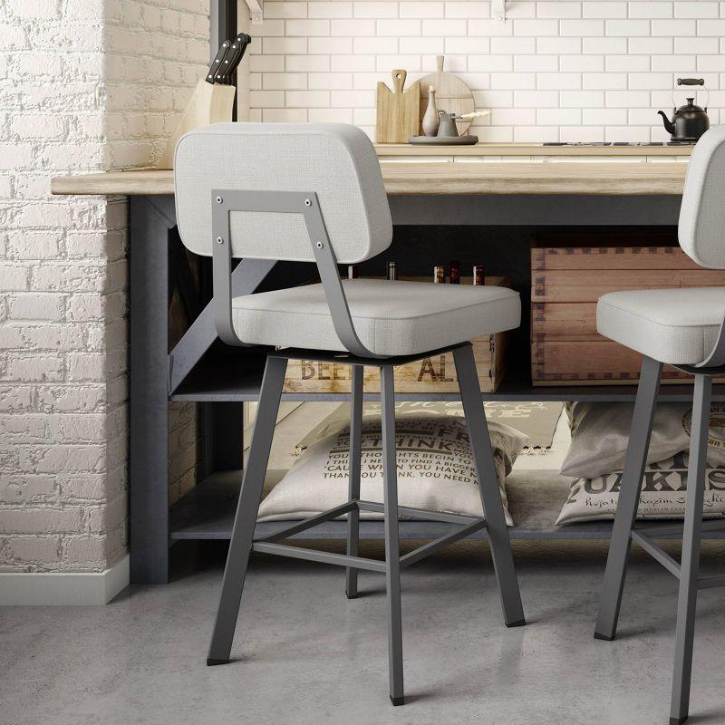 26.75" Clarkson Swivel Counter Height Barstool - Amisco