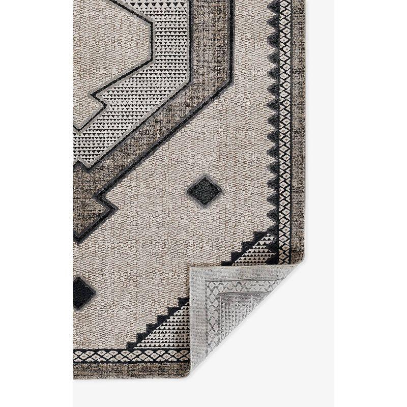 Momeni 9'3"x12'6" Noho Cooper Machine Loomed Area Rug Ivory: Geometric Pattern, Low Pile, Indoor Use, Polyester
