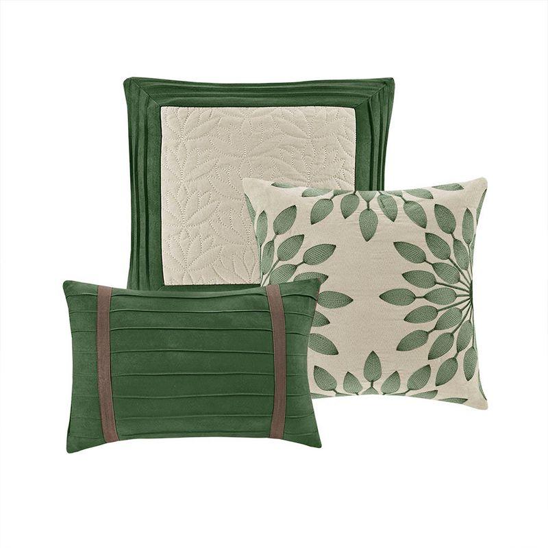 Madison Park Palmer 7 PC Pieced Faux Suede Comforter Set