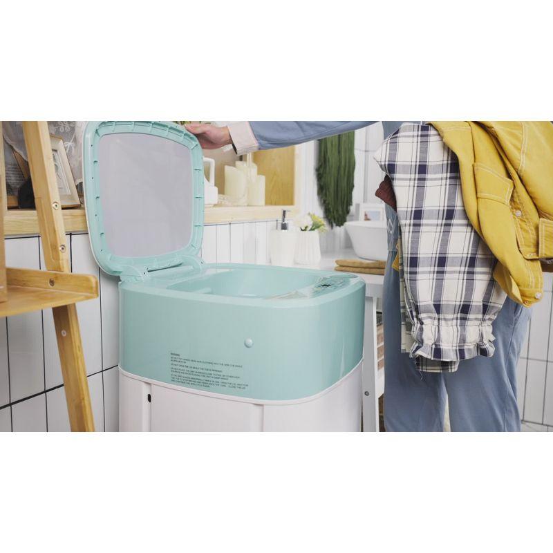 Costway 8lbs Portable Fully Automatic Washing Machine W/ Drain Pump Green