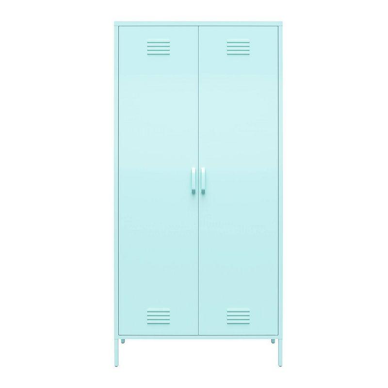 Spearmint Tall 2-Door Adjustable Metal Locker Cabinet