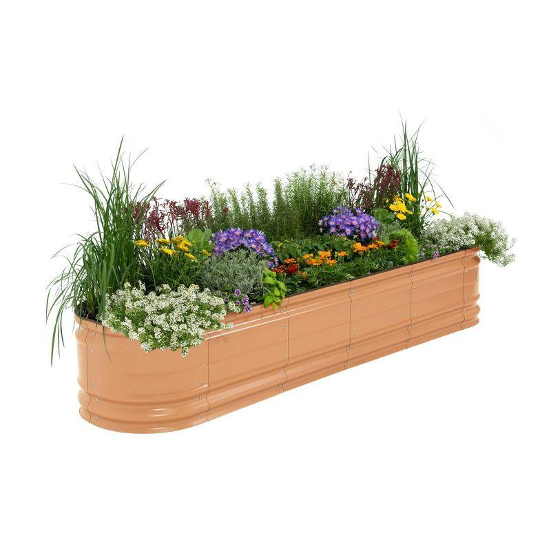 Novel 17" Tall 9 In 1 Modular Metal Outdoor Raised Garden Bed