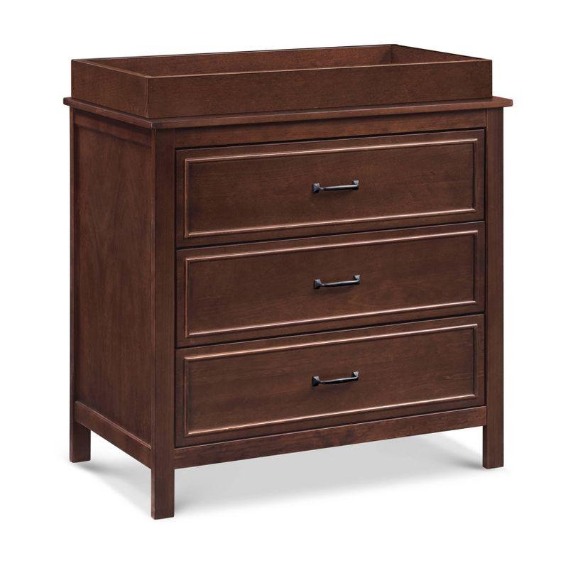 Espresso Solid New Zealand Pine 3-Drawer Nursery Dresser