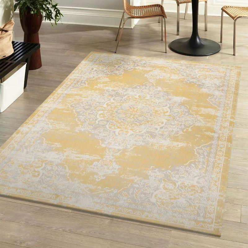 Alhambra Ornate Medallion Modern Indoor Area Rug - JONATHAN Y