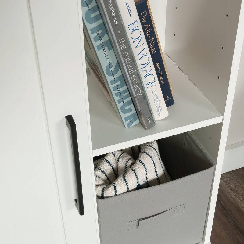 Soft White Adjustable Shelves 2-Door Storage Cabinet