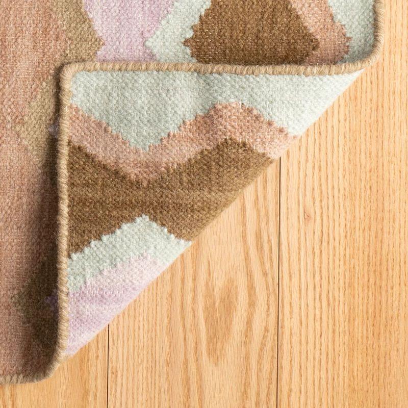 Dash and Albert Rugs Kit Kemp x Annie Selke Safety Net Earth Handwoven Wool Rug