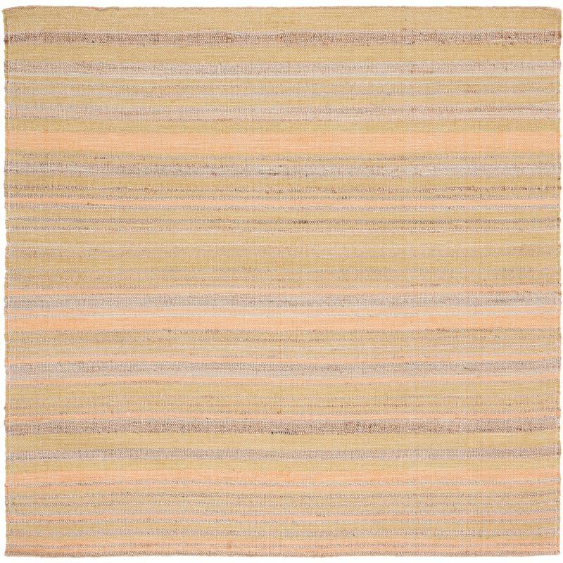 Highland Dunes Grice Hand Woven 50% Jute, 50% Wool Striped Rug