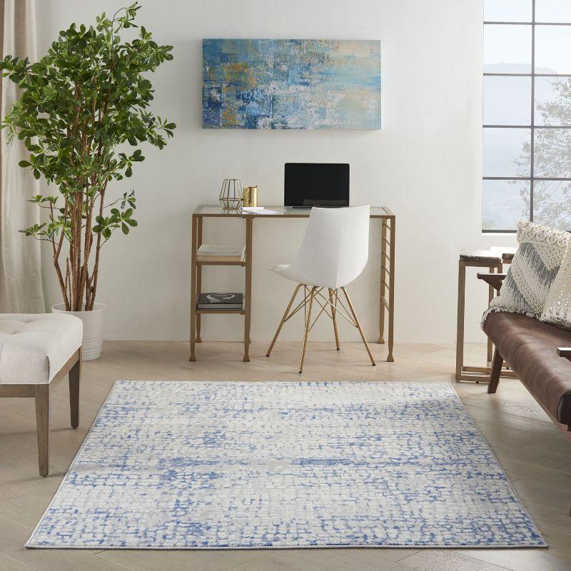 Nourison Whimsicle WHS07 Indoor only Area Rug - Grey Blue 4' x 6'