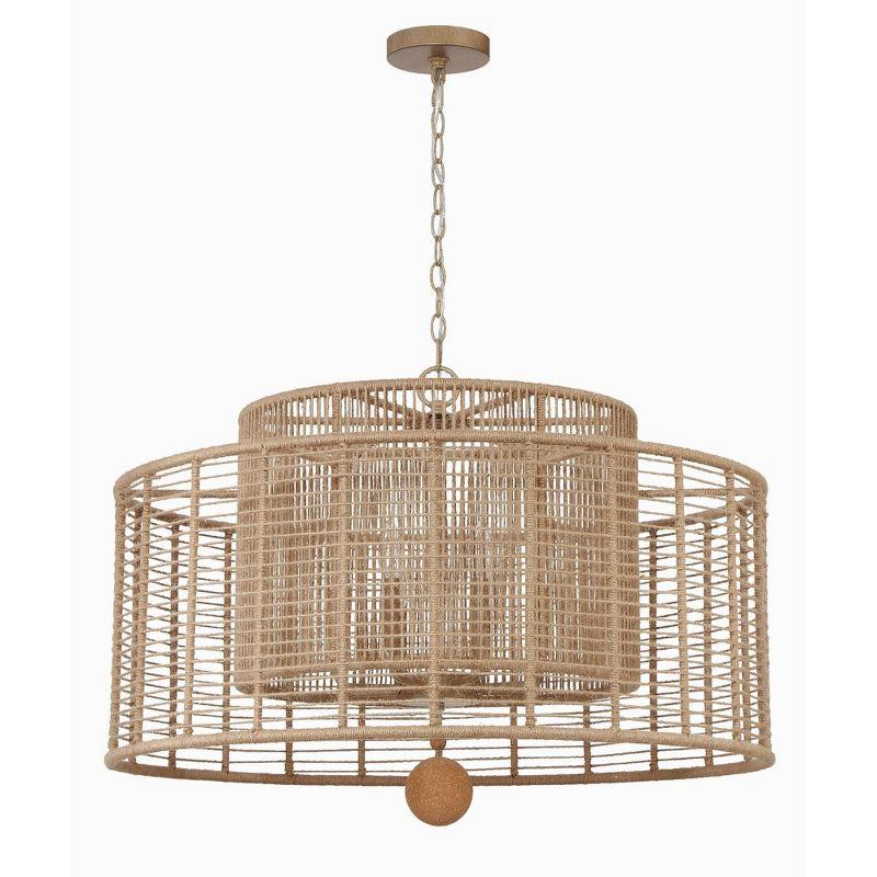 Crystorama Lighting Jayna 8 - Light Chandelier in  Burnished Silver