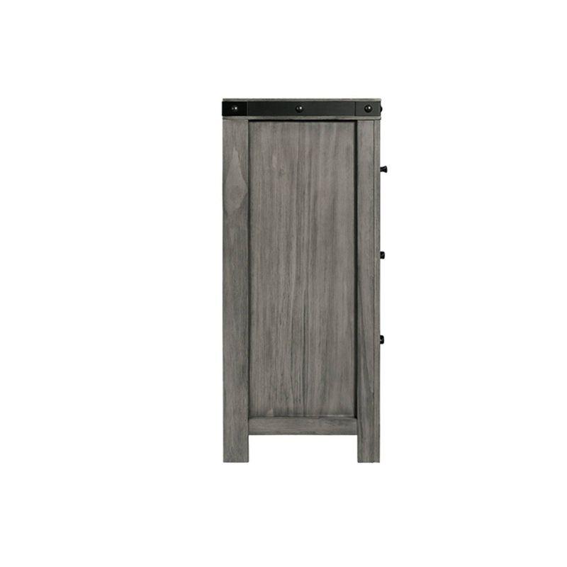 7 Drawer Montauk Dresser Gray - Picket House Furnishings: Spacious Storage, Bedroom Essential, Metal Accents