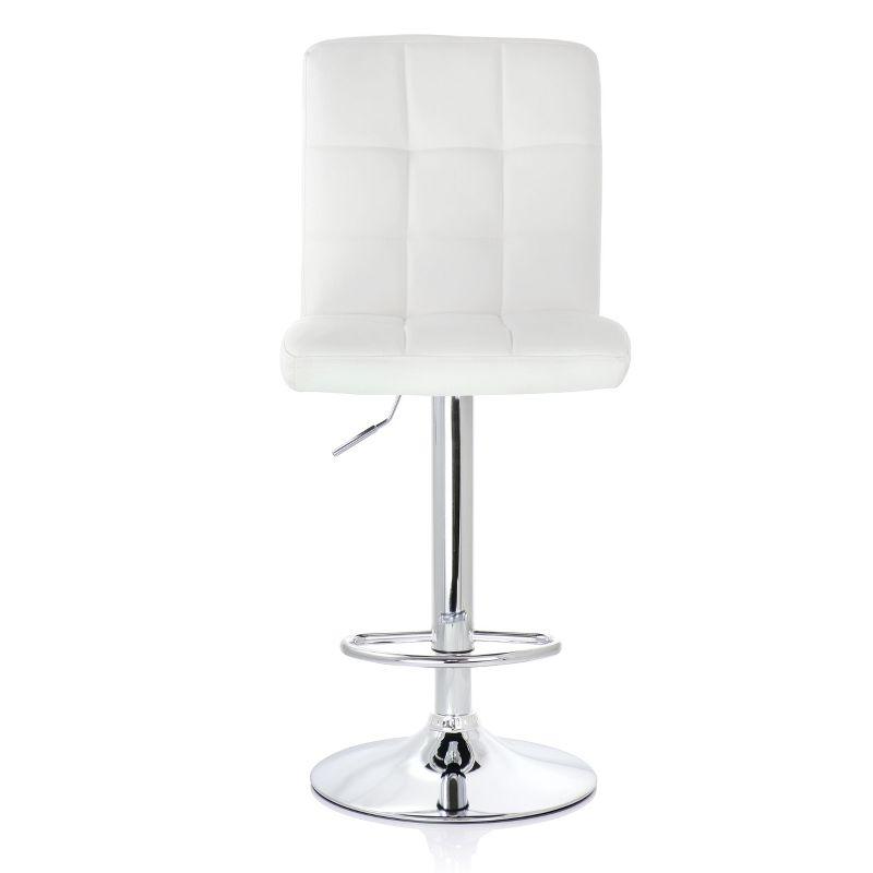 Latitude Run® Jaretssi Swivel Upholstered Adjustable Height Counter Stool with Metal Frame (Set of 2)