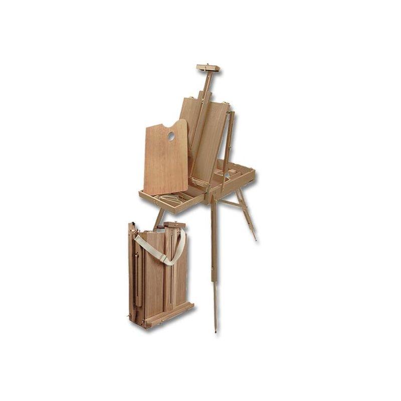 Beech Wood French-Style Portable Art Easel with Storage