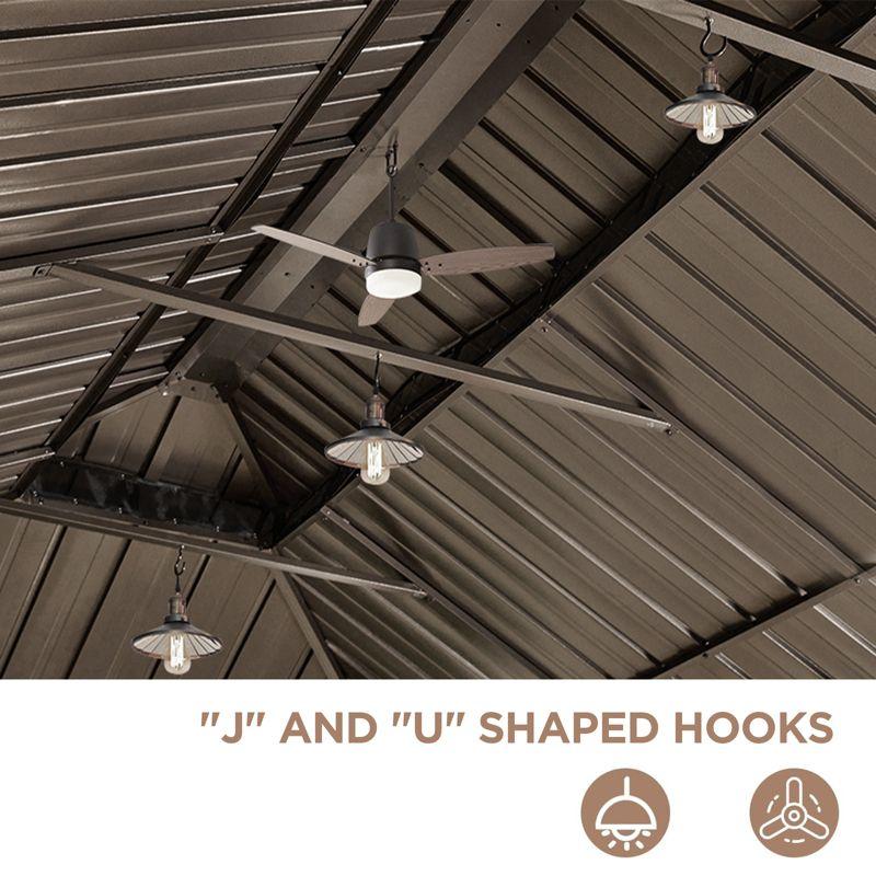 EAGLE PEAK Outdoor Aluminum Frame Hardtop Patio Gazebo