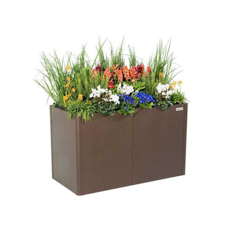 Vego Garden Modern 32" Tall Metal Outdoor Long Planter Box