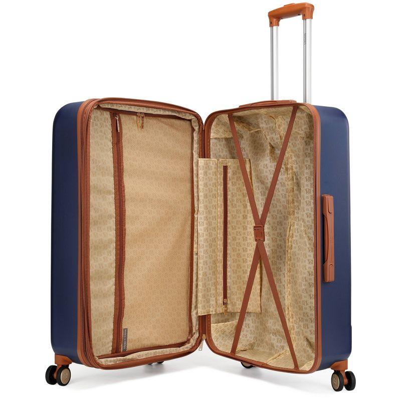Badgley Mischka Mia 3pc Expandable Hardside Spinner Luggage Set - Navy