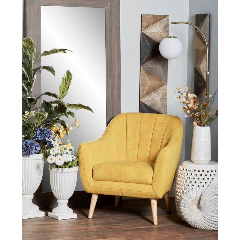 32" x 30" Modern Fabric Accent Chair Yellow - Olivia & May