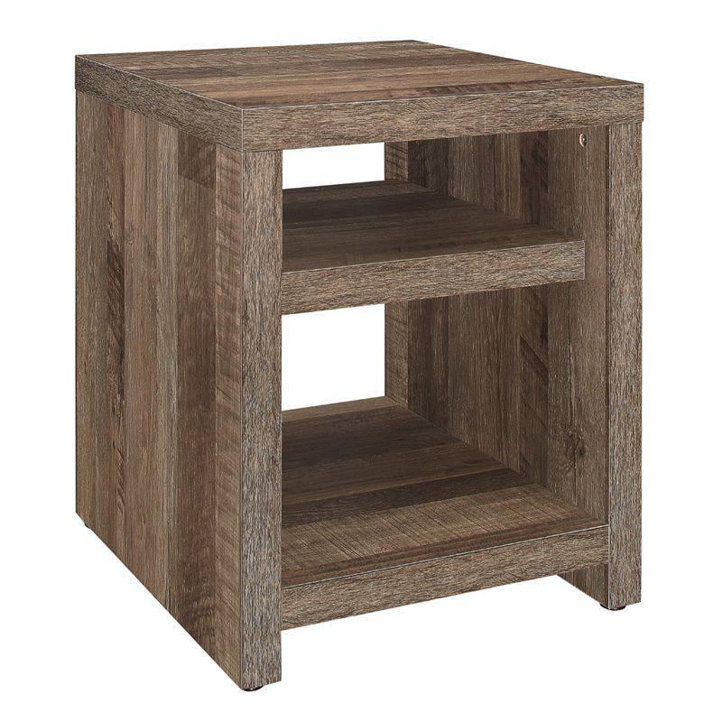 Danio End Table in Rustic Natural - Lexicon