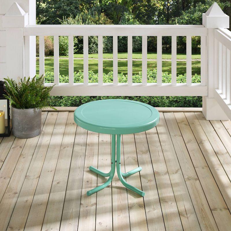 Crosley Retro Metal Patio Side Table