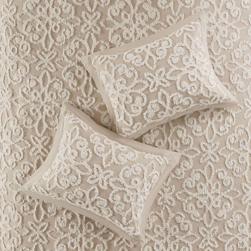 Kelly Clarkson Home Emberly Tufted 100% Cotton Sateen Coverlet Set in Farmhouse Style