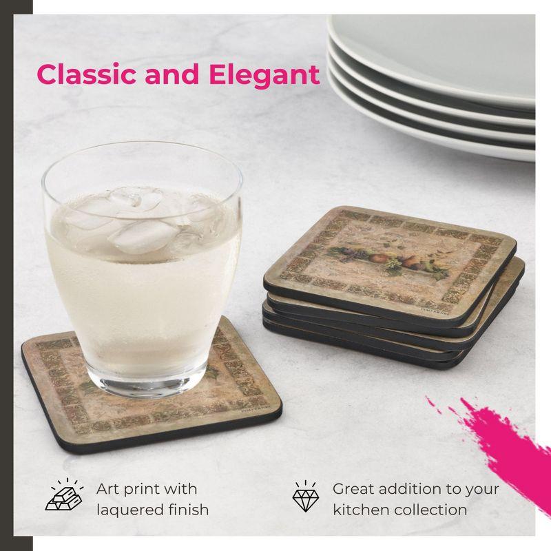 Pimpernel Pimpernel Tuscan Palette Coasters 4"X 4" (Set of 6)