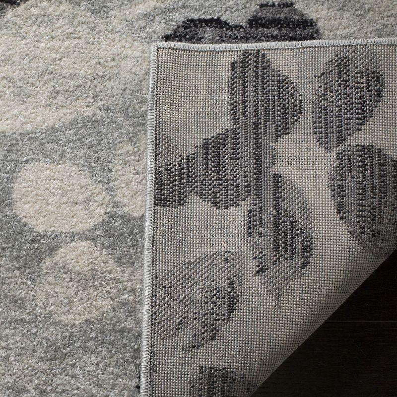 Evoke EVK236 Power Loomed Runner Rug - Grey/Black - 2'2"x7' - Safavieh.