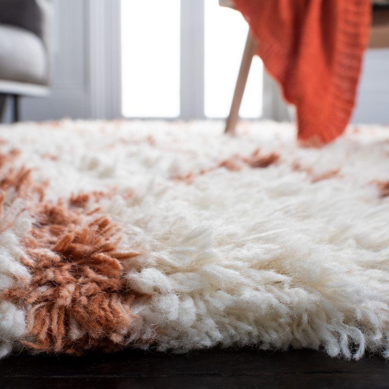 Kenya KNY712 Hand Knotted Area Rug - Ivory/Terracotta - 6'x9' - Safavieh