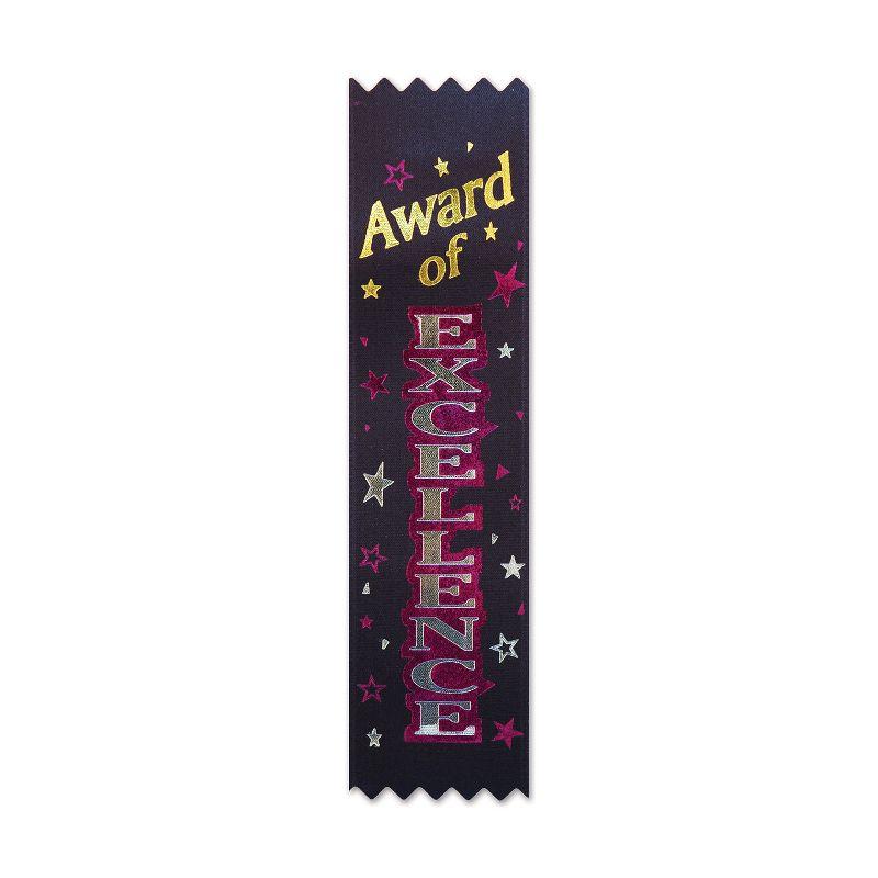 Beistle Award Of Excellence Value Pack Ribbons, 1.5" x 6.25", (20/Pkg) Multicolored