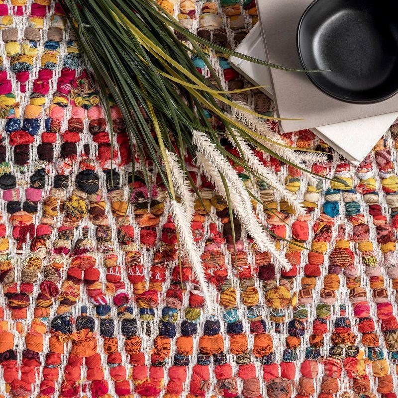 3'x5' Hand Woven Chevron Rochell Area Rug Magenta - nuLOOM: Flatweave, Contemporary, Indoor, Polyester & Cotton