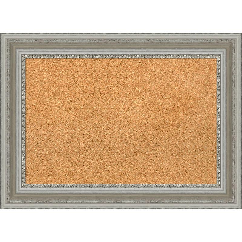 Amanti Art Parlor Framed Corkboard, Natural Cork