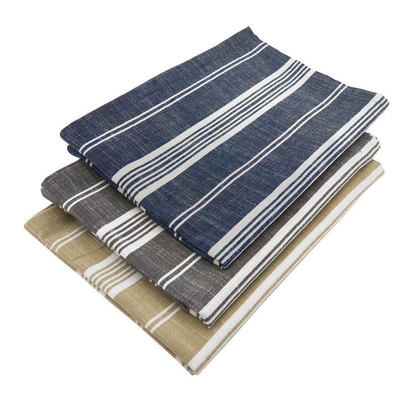 Saro Lifestyle Long Table Runner With Striped Design, Grey, 16" x 72"