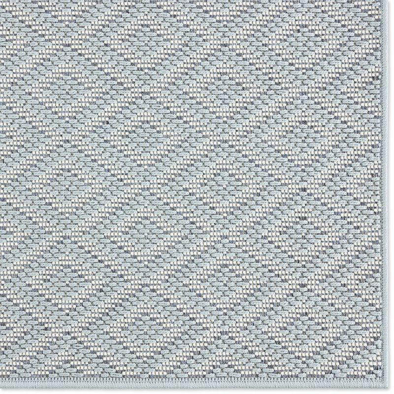 7'10" x 10'2" Tripoli Lydia Indoor/Outdoor Rug Blue/Cream - Home Dynamix: UV & Stain Resistant, Woven