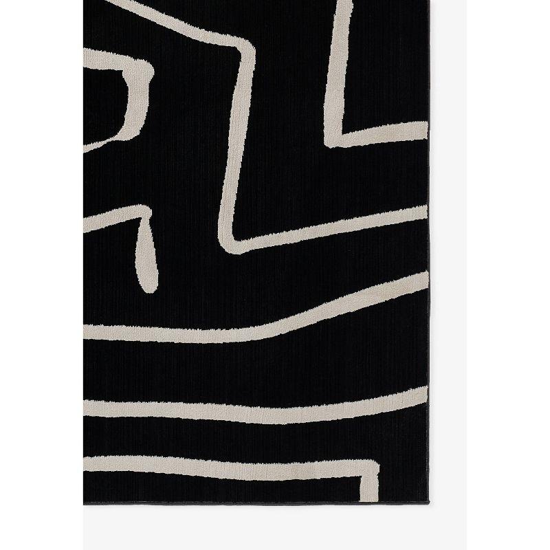 Momeni Noho Luna Machine Loomed Rug Black