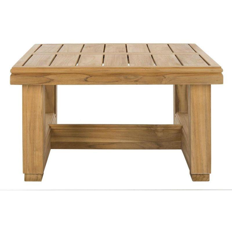 Contemporary Brazilian Teak 24" Square Outdoor End Table